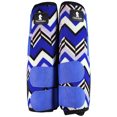 CE-CLS20013CR-CHEVRON ROYAL CLASSIC EQUINE LEGACY SYSTEM HORSE HIND LEG SPORT BOOT PAIR