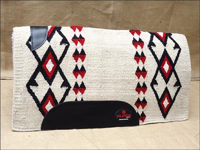 FEDP256-White Red Saddle Blanket Rodeo