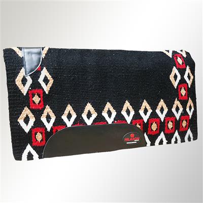 FEDP283-White Red Saddle Blanket Rodeo