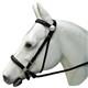 HSBB100-WESTERN LEATHER BLACK BITLESS BITFREE BRIDLE WITH REINS EXTREMELY COMFORTABLE