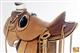 BHWD045-HILASON BIG KING WESTERN HAND TOOLED LEATHER WADE RANCH ROPING HORSE SADDLE