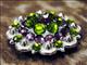 HSCN050-027-GREEN PURPLE CRYSTALS BERRY CONCHO RHINESTONE HEADSTALL SADDLE TACK BLING COWGIR