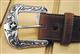 BR-C11279-JUSTIN TEXAS ALL STAR TOOLED WESTERN LEATHER MANS BELT BROWN