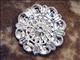 HSCN132-CLEAR RHINESTONE BERRY CONCHOS SADDLE HEADSTALL TACK BLING COWGIRL