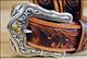 BR-C41514-TONY LAMA TOOLED LEATHER WESTERLY RIDE MEN BELT TAN MADE IN THE USA