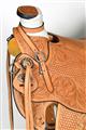 BHWD076-HILASON HAND TOOLED LEATHER WESTERN BIG KING WADE RANCH ROPING HIGH BACK SADDLE