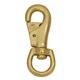 AH-125-019-HILASON WESTERN TACK BRASS PLATED MALLEABLE IRON BULL SNAP 7/8in X 4in