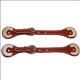 AI-180089-HILASON RUSSET LEATHER SPUR STRAPS 1 PLY STITCHED SKIRTING LEATHER RAWHIDE TRIM