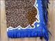 HSCH855-F855 HILASON BRONC BULL RIDING LEATHER RODEO WESTERN CHAPS LEOPARD HAIR ON