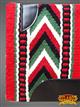 FEDP264-Saddle Blanket Red Green Black