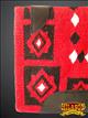 FEDP296-Saddle Blanket Red Black White