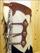 HSCH376-HILASON BULL RIDING PRO RODEO WESTERN SMOOTH LEATHER CHINKS CHAPS