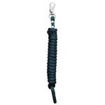 HUNTER GREEN POLY LEAD ROPE WITH NICKEL PLATED BULL SNAP WEAVER LEATHER
