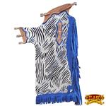 CH100 HILASON BULL RIDING ZEBRA HAIR ON LEATHER PRO RODEO CHAPS