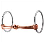 WEAVER LEATHER PROFESSIONAL RING SNAFFLE HORSE BIT 5IN. COPPER MOUTH