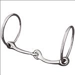 WEAVER LEATHER HORSE DRAFT BIT 6 in. SNAFFLE MOUTH NICKEL PLATED
