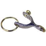 3/4 in. SPUR KEYCHAIN NICKEL PLATED BP BUTTON AND ROWEL