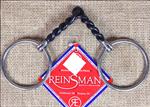 REINSMAN MEDIUM LOOSE RING 7/16 INCH LARGE TWISTED SWEET IRON HORSE SNAFFLE BIT