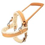 HILASON TAN PADDED GENUINE LEATHER GUIDE DOG HARNESS SIZE SML MED LRG & XL
