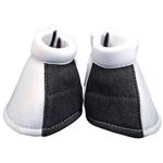 WHITE CLASSIC EQUINE DYNO HORSE OVER REACH NO TURN BELL BOOTS