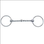 WEAVER DRAFT HORSE BIT 6 INCH SINGLE TWISTED WIRE SNAFFLE MOUTH
