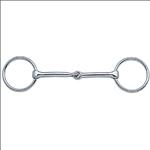 WEAVER LEATHER DRAFT HORSE BIT 6 INCH SNAFFLE MOUTH STAINLESS STEEL