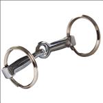 HILASON WESTERN CHROME PLATED RING SNAFFLE KEYCHAIN TACK GIFT