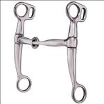 AH210 HILASON NICKEL PLATED MALLEABLE IRON BREAKING HORSE BIT SNAFFLE MOUTH