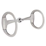 HILASON STAINLESS STEEL EGGBUT 5” SNAFFLE MOUTH HORSE BIT 2-3/4” FLAT DEES