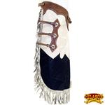 CH376-F HILASON BULL RIDING PRO RODEO WESTERN SMOOTH LEATHER CHINKS CHAPS