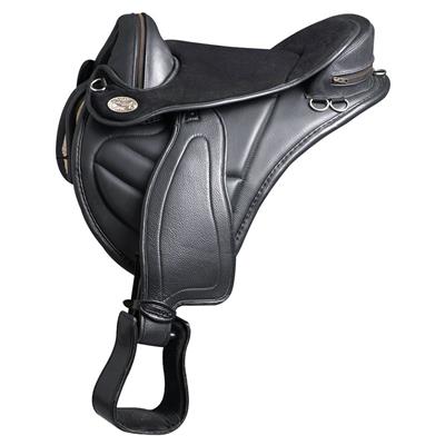 HSTE100-TE100 HILASON ENGLISH TREELESS ENDURANCE TRAIL PLEASURE LEATHER HORSE SADDLE