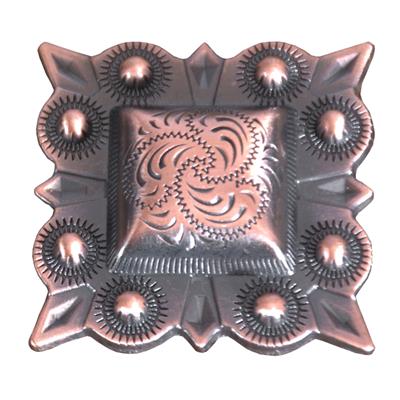 HSCN042-Copper Finished Square Conchos 1.25in