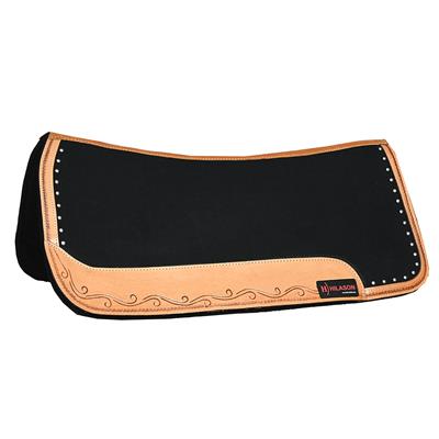 HSFP815-Felt Saddle Pad Border Black