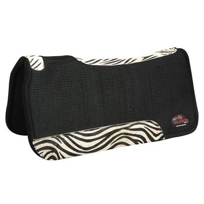 HSFP822-Saddle W- Zebra Print Hair On