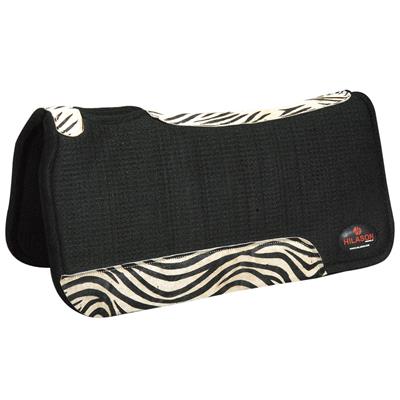 HSFP822-Saddle W- Zebra Print Hair On