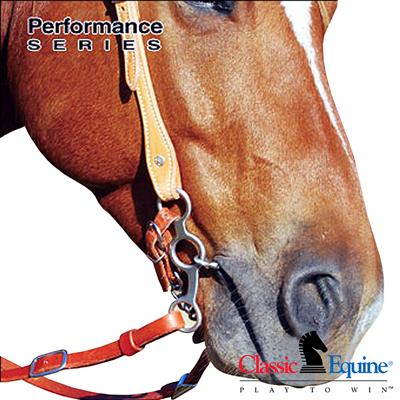 CE-SSPSBIT5RG25SS-Classic Equine Performance Ring Gag Shank Bit with Twisted Wire 5-in