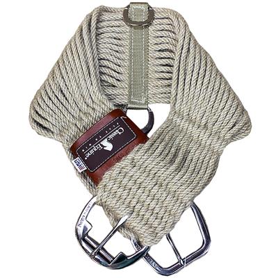 CE-CRC100NN-CLASSIC EQUINE HORSE ROPER NATURAL MOHAIR CINCH GIRTH WITH NYLON CENTER