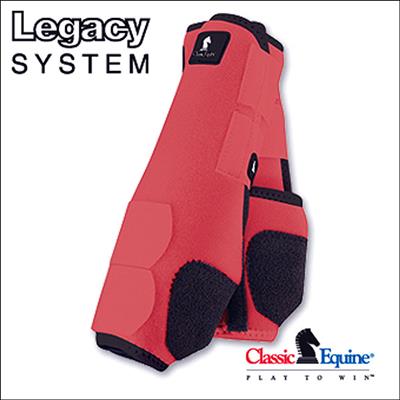 CE-CLS100CO-CORAL CLASSIC EQUINE LEGACY SYSTEM HORSE FRONT SPORT BOOT PAIR
