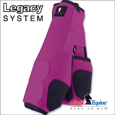 CE-CLS100FC-FUSHIA CLASSIC EQUINE LEGACY SYSTEM HORSE FRONT SPORT BOOT PAIR