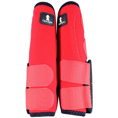 CE-CLS200R-RED CLASSIC EQUINE LEGACY SYSTEM HORSE HIND LEG SPORT BOOT PAIR
