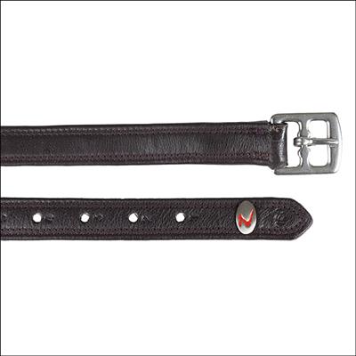 HZ-16501-DBR-DARK BROWN HORZE STIRRUP LEATHERS W/ SS BUCKLE HORSE TACK EMBOSSED NUMBERS