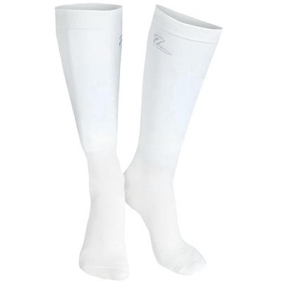 HZ-31238-SWH-WHITE HORZE COMPETITION BAMBOO SOFT SHOW SOCKS LEG HORSE RIDING 2 PACK