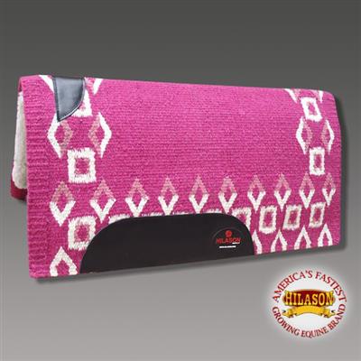 FEDP281-FUR-Saddle Blanket Pad Pink White