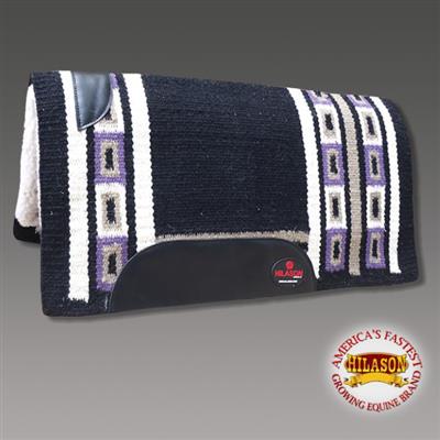 FEDP285-FUR-Saddle Blanket Black Purple