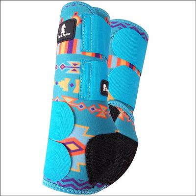 CE-CLS10014TS-TEAL SOUTHWEST CLASSIC EQUINE LEGACY SYSTEM HORSE FRONT SPORT BOOT PAIR