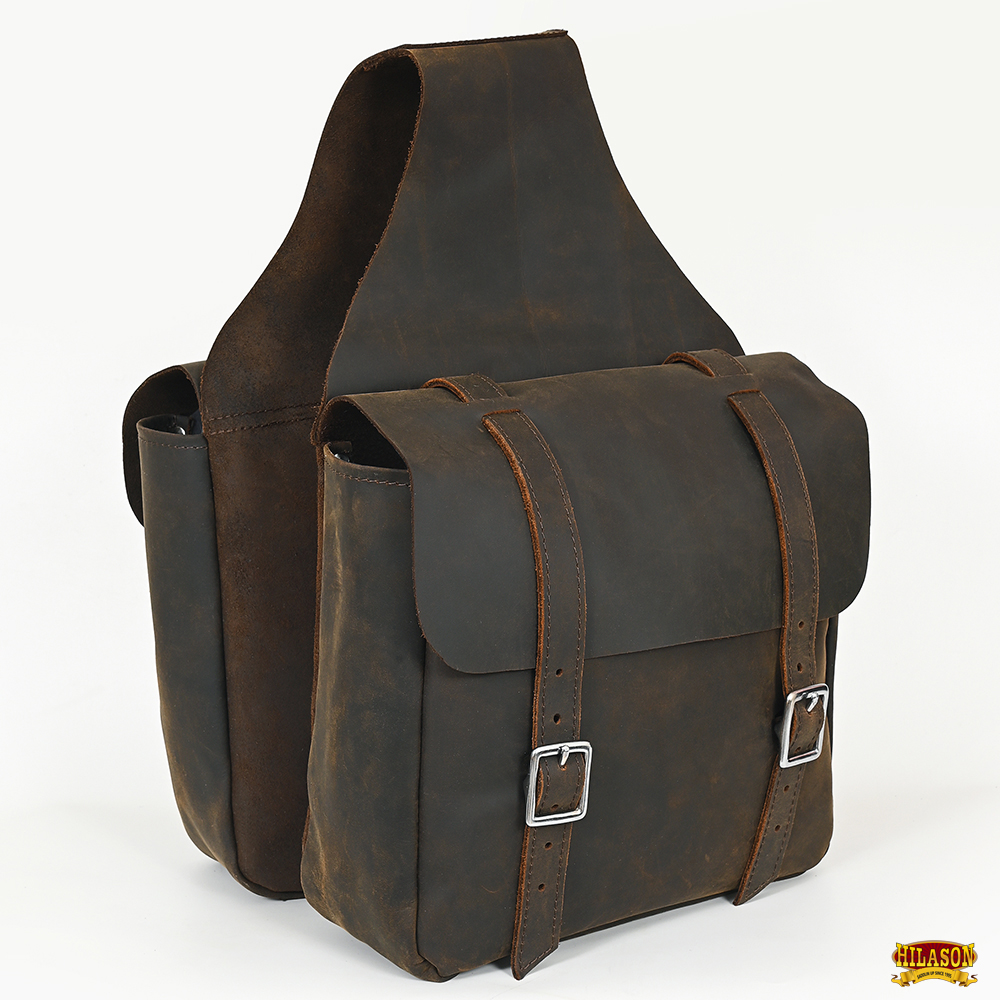 Tough 1 Horse Deluxe Trail Saddle Bag W/ Two Side Pockets Nylon Straps –  Hilason Saddles and Tack