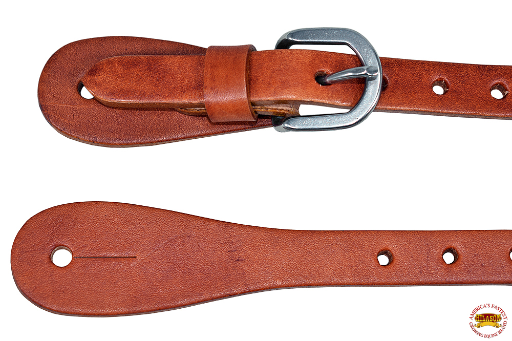 HS Hilason Western American Echtleder Cowboy Spurriemen Paar - Bild 26 von 30