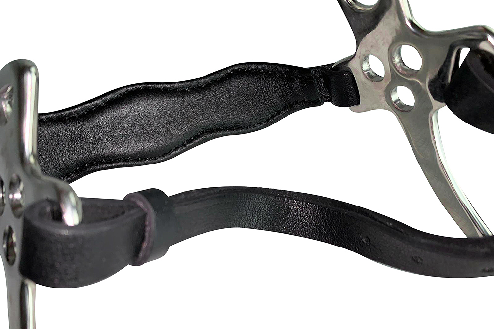 HA HILASON Pferd Hackamore Edelstahl mit Lederbezug - Bild 60 von 68