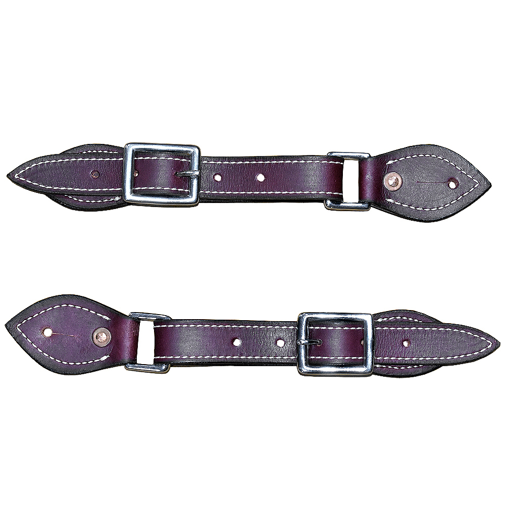 HS Hilason Western American Echtleder Cowboy Spurriemen Paar - Bild 19 von 30
