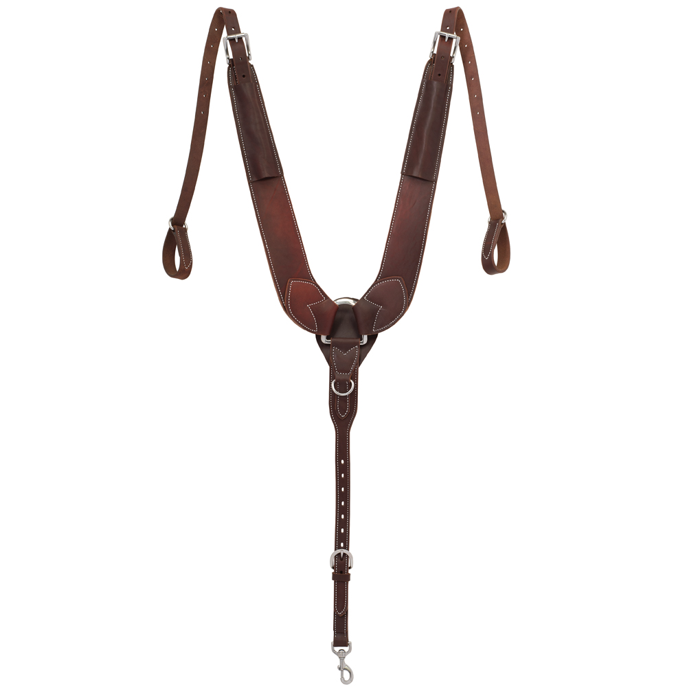 C-1077 Weaver Horse Leather Breast Collar Pulling Tack Brown 399629400 ...